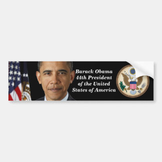 Autocollant De Voiture Pres. Portrait d'Obama, adhésif pour pare-chocs