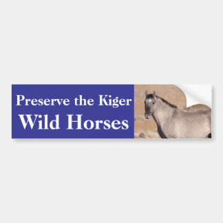 Autocollant De Voiture Preserve the Kiger Wild Horses Bumper Sticker