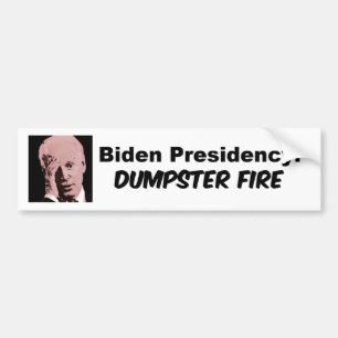 Autocollant De Voiture Présidence Biden : Sticule pare-feu de la poubell