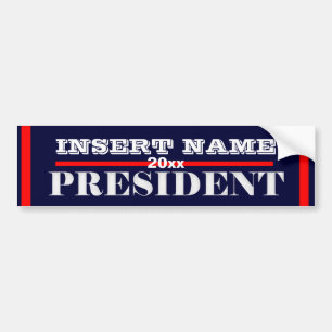 Autocollant De Voiture Président 2012 PERSONNALISER de Ron Paul