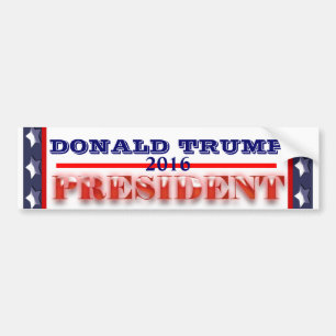 Autocollant De Voiture Président 2016 de Donald Trump