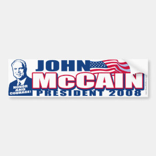 Autocollant De Voiture Président de McCain adhésif pour pare-chocs 2008