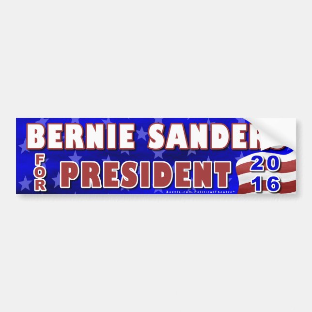 Autocollant De Voiture Président de ponceuses de Bernie élection 2016 (Devant)