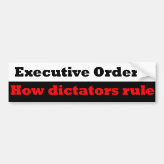 Autocollant De Voiture Président ou dictateur