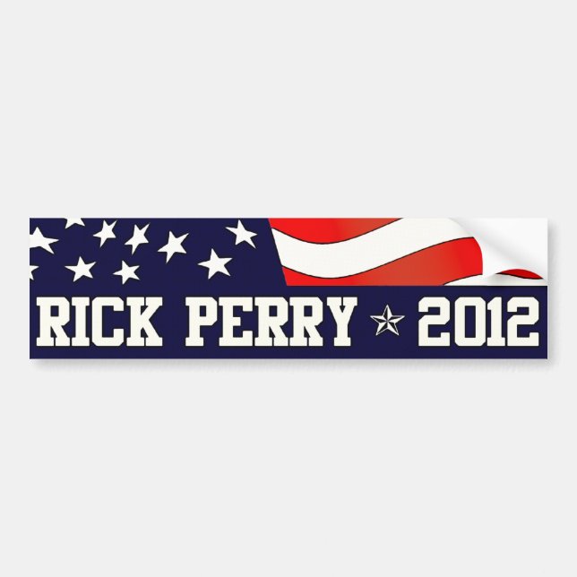 Autocollant De Voiture Président Rick Perry en 2012 (Devant)