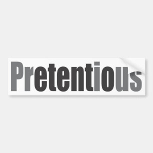 Autocollant De Voiture Prétentieux
