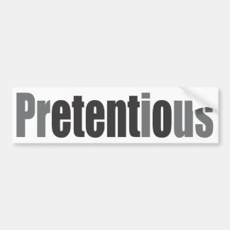 Autocollant De Voiture Prétentieux