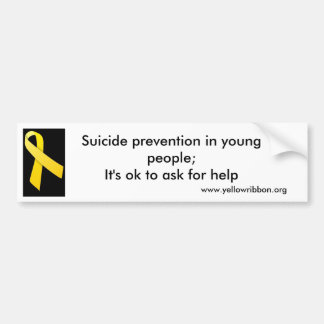 Autocollant De Voiture Prévention de suicide