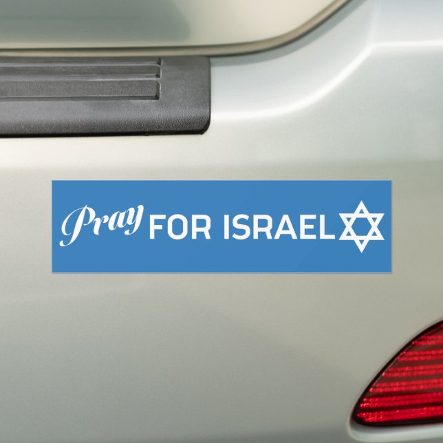 Autocollant De Voiture Priez pour Israël (En voiture)