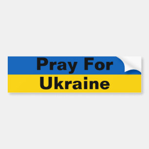 Autocollant De Voiture Priez Pour L'Autocollant pare-chocs Ukraine