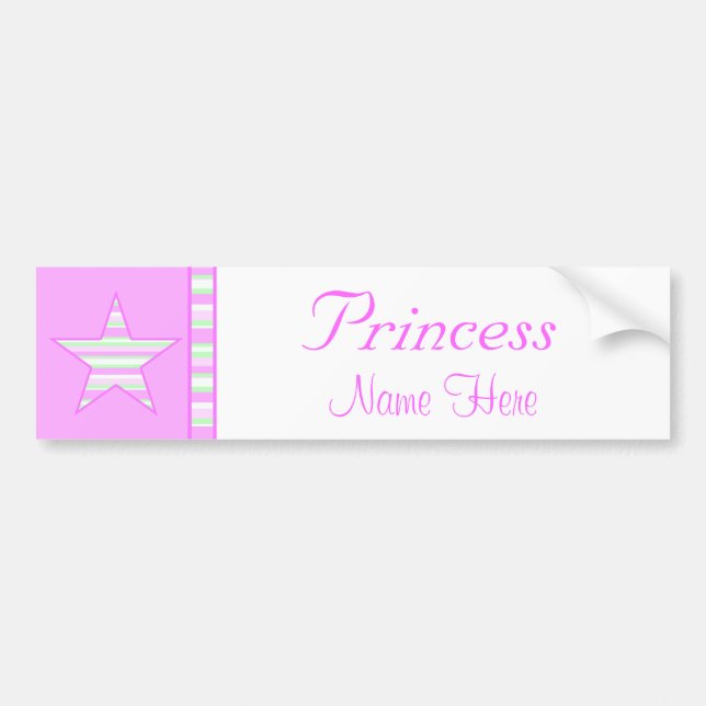 Autocollant De Voiture Princesse adhésif pour pare-chocs (Devant)