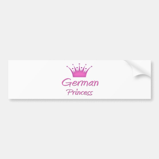 Autocollant De Voiture Princesse allemande (Devant)