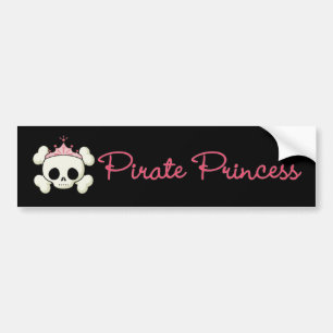 Autocollant De Voiture Princesse de pirate