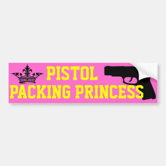 Autocollant De Voiture Princesse d'emballage de pistolet