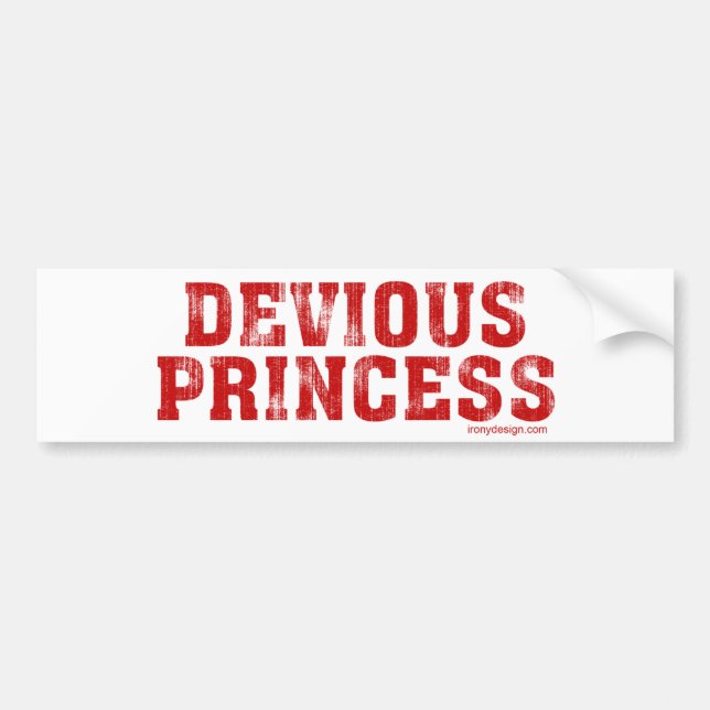 Autocollant De Voiture Princesse détournée (Devant)