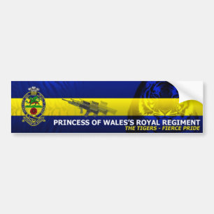 Autocollant De Voiture Princesse du régiment royal de Pays de Galles -