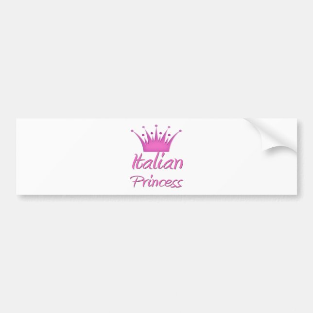 Autocollant De Voiture Princesse italienne (Devant)