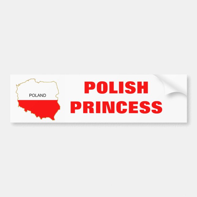 AUTOCOLLANT DE VOITURE PRINCESSE POLONAISE (Devant)
