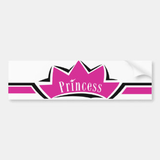 Autocollant De Voiture Princesse rose
