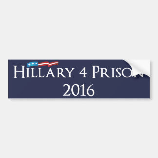Autocollant De Voiture Prison 2016 de Hillary Clinton 4