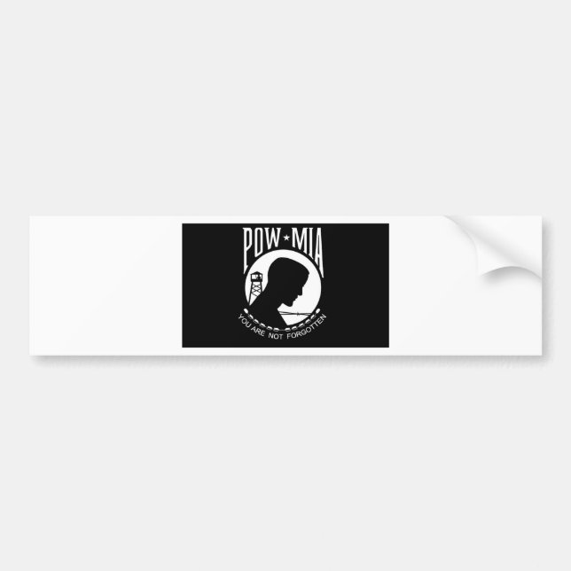 Autocollant De Voiture prisonnier de guerre+Drapeau de MIA (Devant)