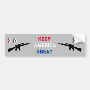 Autocollant De Voiture Pro 2e amendement Keep America Great 2A