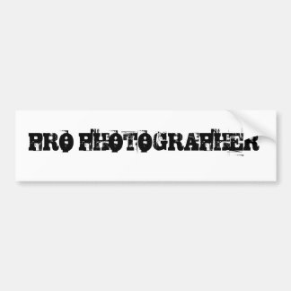Autocollant De Voiture PRO adhésif pour pare-chocs de PHOTOGRAPHE