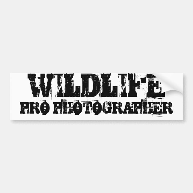 Autocollant De Voiture PRO adhésif pour pare-chocs de PHOTOGRAPHE de (Devant)