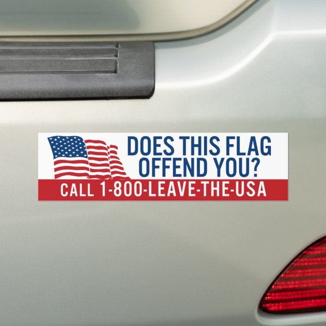 Autocollant De Voiture Pro-America Fait Ce Drapeau Vous Offenser (En voiture)