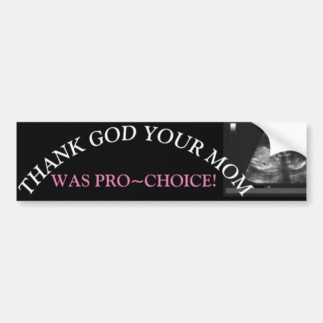 AUTOCOLLANT DE VOITURE PRO~CHOICE (Devant)