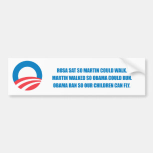 Autocollant De Voiture Pro-Obama - MARTIN A MARCHÉ AINSI OBAMA POURRAIT