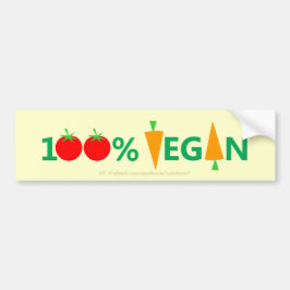 Autocollant De Voiture Pro Vegan Légume Cartoon Art Carottes Tomates