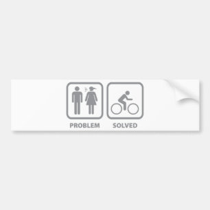 Autocollant De Voiture Problème résolu du cyclisme