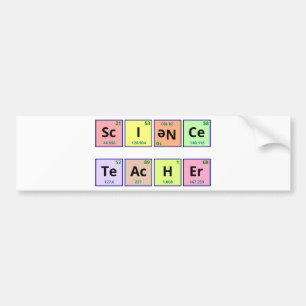 Autocollant De Voiture Professeur de Sciences