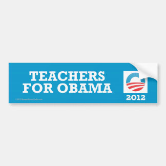 Autocollant De Voiture Professeurs de Pro-Obama pour Obama