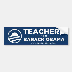 Autocollant De Voiture Professeurs pour l'adhésif pour pare-chocs d'Obama
