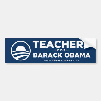 Autocollant De Voiture Professeurs pour l'adhésif pour pare-chocs d'Obama