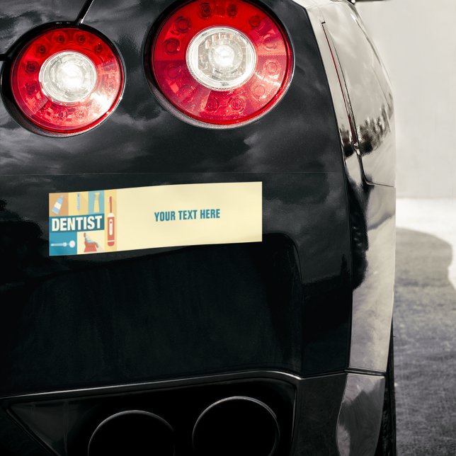 Autocollant De Voiture Professionnel Dentiste Iconique Conçu (Créateur téléchargé)