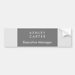 Autocollant De Voiture Professionnellement elegant grey plain minimalist