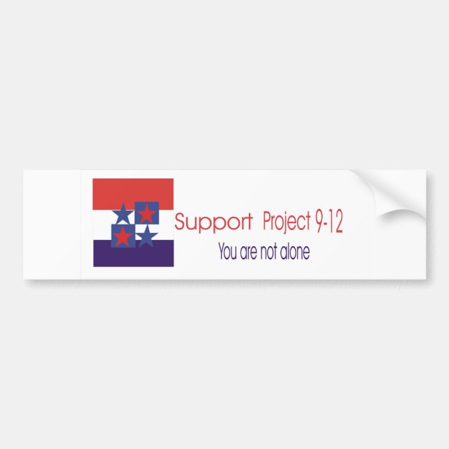 Autocollant De Voiture Projet 9-12 de soutien (Devant)