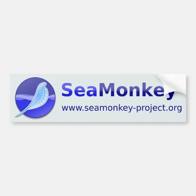 Autocollant De Voiture Projet de SeaMonkey - logo horizontal (Devant)