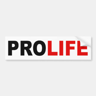 AUTOCOLLANT DE VOITURE "PROLIFE"