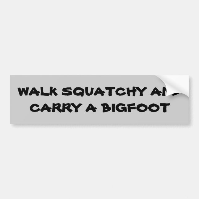 Autocollant De Voiture Promenade Squatchy et… (Devant)