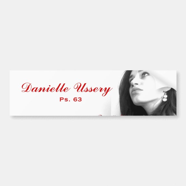 Autocollant De Voiture Promo de Danielle Ussery (Devant)