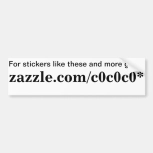 Autocollant De Voiture Promotion de Zazzle