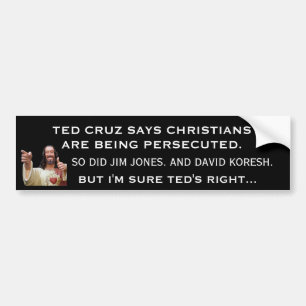 Autocollant De Voiture Prophète faux de Ted Cruz