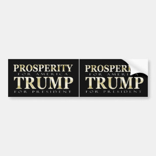 Autocollant De Voiture Prospérité pour l'Amérique Trump 2024 pour le prés