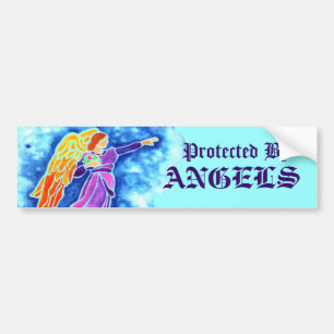 Autocollant De Voiture Protégé Par Anges Sticker Bumper