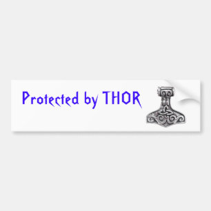 Autocollant De Voiture Protégé par Thor