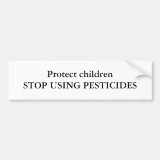 Autocollant De Voiture Protégez le childrenSTOP UTILISANT DES PESTICIDES